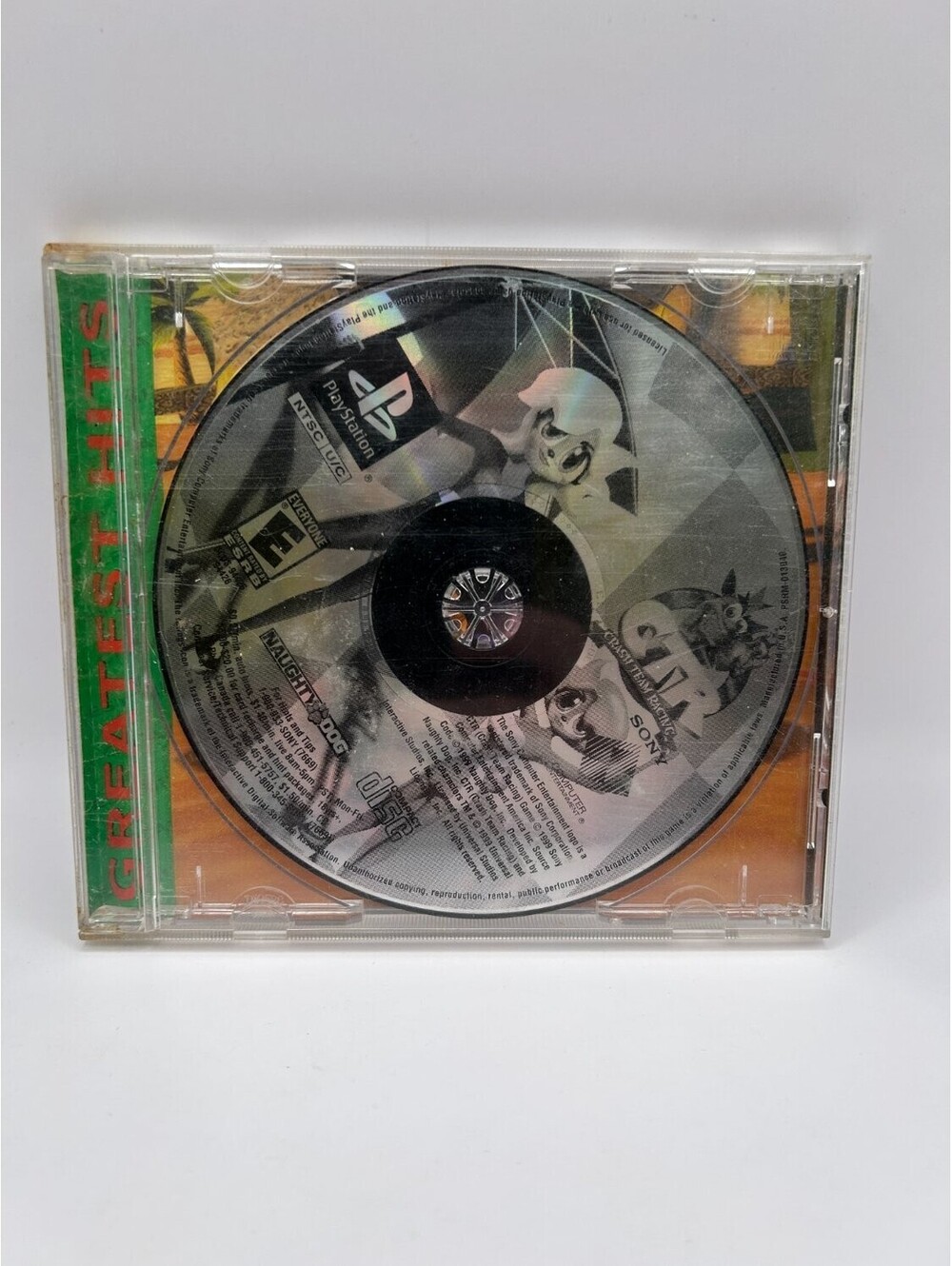 Ctr Crash Team Racing Sony PlayStation 1 PS1 1999 Greatest Hits SCUS-94426 black